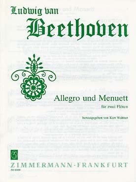 Illustration beethoven allegro et menuet