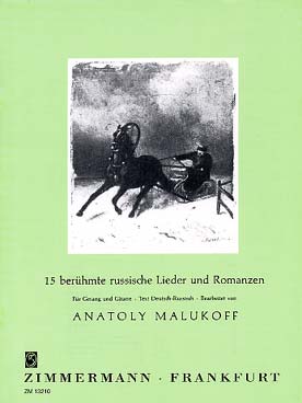 Illustration russische lieder und romanzen