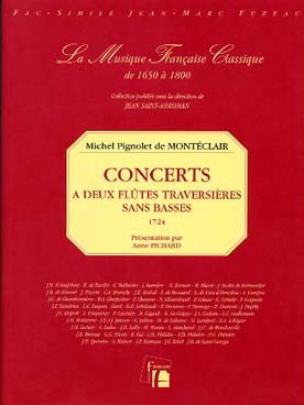Illustration monteclair concerts a 2 flutes travers.