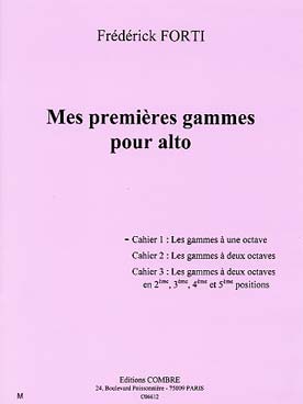 Illustration de Mes premières gammes pour alto - Cahier 1 : gammes à 1 octave