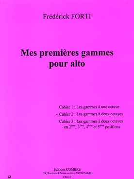 Illustration de Mes premières gammes pour alto - Cahier 2 : gammes à 2 octaves