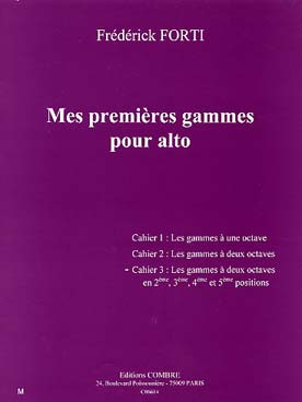 Illustration de Mes premières gammes pour alto - Cahier 3 : gammes à 2 octaves en 2e, 3e, 4e et 5e positions