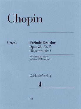 Illustration chopin prelude op. 28/15 en re b maj