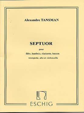 Illustration de Septuor pour flûte, hautbois, clarinette basson, trompette, alto et violoncelle - Conducteur