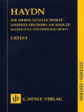 Illustration de Les 7 dernières paroles du Christ Hob. XX:1B (Die Sieben letzten Worte unseres Erlösers am Kreuze), version quatuor