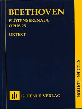 Illustration de Sérénade op. 25 en ré M pour flûte, violon et alto