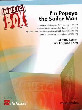 Illustration de I'm Popeye the sailor man pour quatuor à vents à instrumentation variable