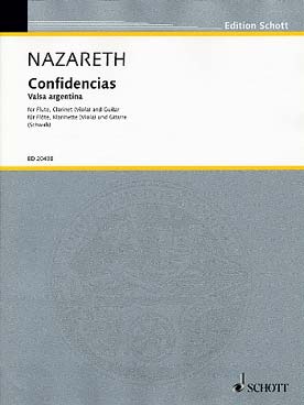 Illustration de Confidencias : valse argentine, tr. Schwab pour flûte, clarinette (ou alto) et guitare