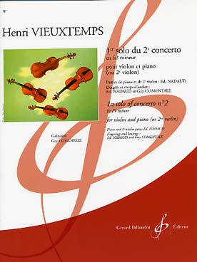 Illustration de 1ers Solos de concertos (avec partie de 2e violon de Nadaud) - N° 2 en fa # m