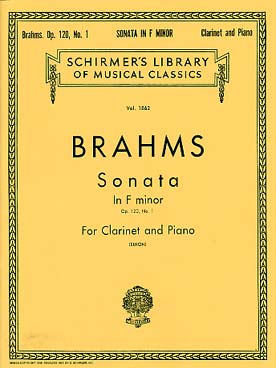 Illustration de Sonate op. 120 N° 1 en fa m - éd. Schirmer