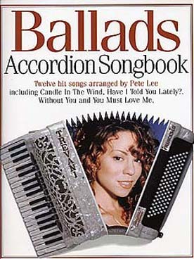 Illustration accordion songbook ballads