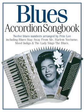 Illustration accordion songbook blues