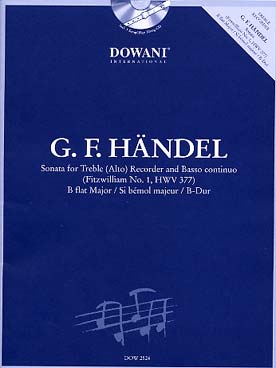 Illustration haendel sonate hwv 377 en si b maj