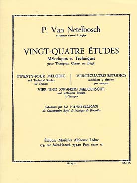 Illustration de 24 Études mélodiques et techniques pour trompette ou cornet ou bugle
