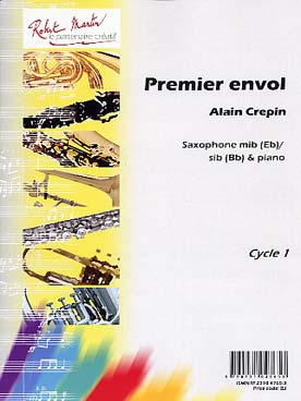 Illustration crepin premier envol (saxo mi b ou si b)