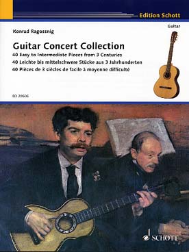 Illustration de GUITAR CONCERT COLLECTION : 40 pièces de Aguado, Carcassi, Carulli, Fortea, Llobet, Sor... choisi par K. Ragossnig