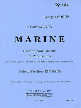 Illustration de Marine, cantate sur un thème de Rimbaud pour chœur et percussions