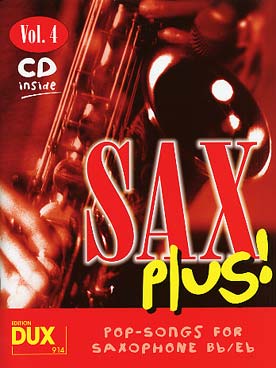 Illustration sax plus avec cd : pop songs vol. 4