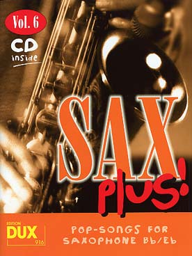 Illustration sax plus avec cd : pop songs vol. 6