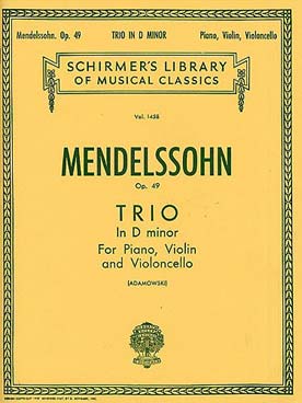 Illustration mendelssohn trio avec piano n° 1 op. 49