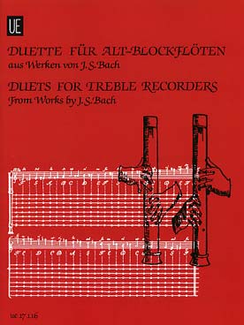 Illustration de From the works of : duos pour flûtes à bec alto - Vol. 1