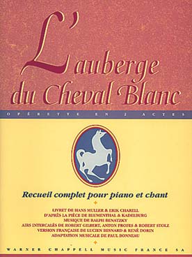 Illustration de Auberge du Cheval blanc, livret de Hans Muller et Erik Charell (P/V/G)
