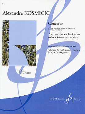 Illustration de Concerto pour euphonium ou saxhorn et orchestre d'harmonie, réd. piano