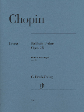 Illustration chopin ballade op. 38 en fa maj