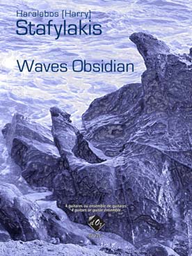 Illustration de Waves obsidian pour orchestre de guitares