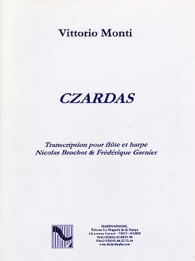 Illustration de Czardas, tr. pour flûte et harpe par F. Garnier et N. Brochot