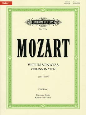 Illustration de Sonates (édition intégrale Peters) - Vol. 1 : K 301 à 306 