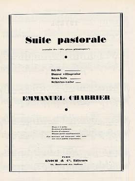 Illustration de Suite pastorale : Idylle, sous-bois, danse pastorale et scherzo-valse