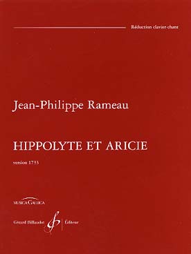 Illustration rameau hippolyte et aricie clavier/piano