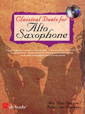 Illustration classical duets for alto saxophone
