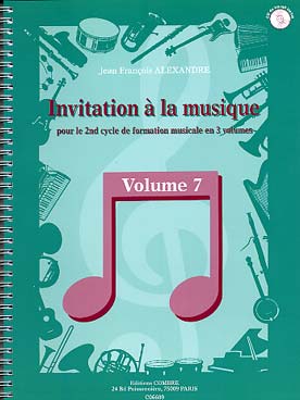 Illustration de Invitation à la musique, pour le 2e cycle de formation musicale avec CD - Vol. 7