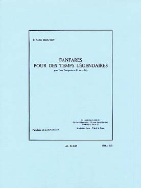 Illustration de Fanfares pour des temps légendaires pour 3 trompettes en ut ou si b
