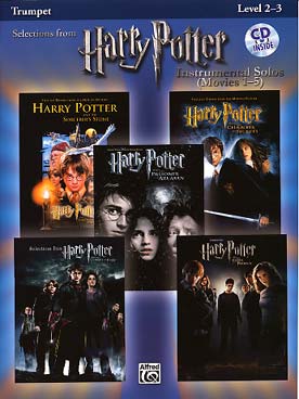 Illustration harry potter les 5 films + cd trompette