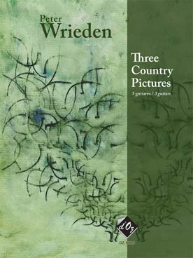 Illustration wrieden three country pictures