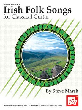 Illustration irish folk songs for classical guitar