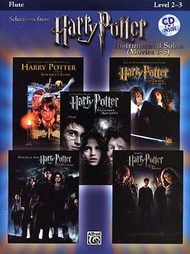 Illustration harry potter les 5 films flute