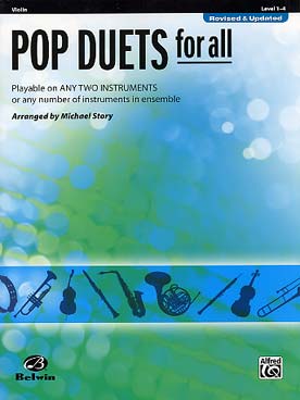 Illustration pop duets for all violon new