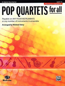 Illustration pop quartets for all clarinette new