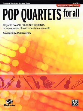 Illustration pop quartets for all trombone new