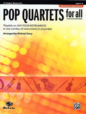 Illustration pop quartets for all trompette new