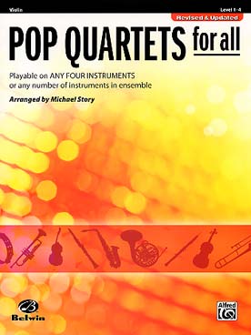 Illustration pop quartets for all violon new