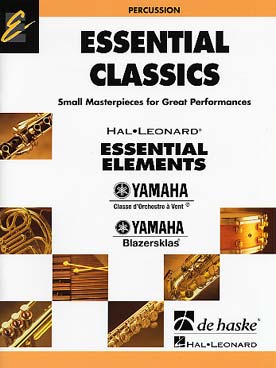 Illustration de ESSENTIAL CLASSICS (tr Haan, en anglais) - Percussion