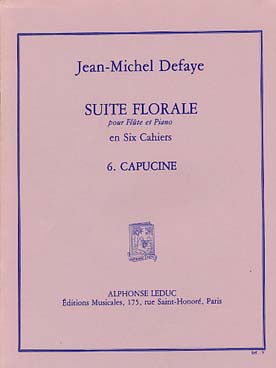 Illustration defaye suite florale n° 6 : capucine