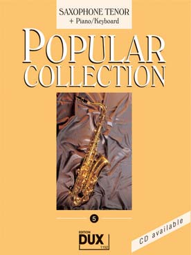 Illustration de POPULAR COLLECTION - Vol. 5 : saxophone ténor et piano