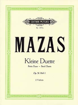 Illustration mazas 12 petits duos op. 38 cahier 1