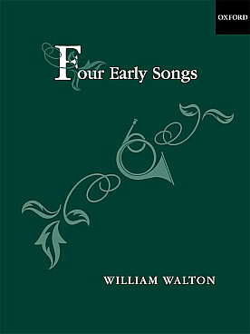 Illustration walton four early songs voix haute/piano